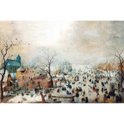 Winterlandschaft mit Schlittschuhläufern - Hendrick Avercamp