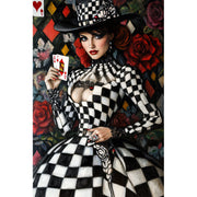 Frau mit Spielkarten II