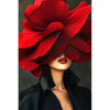 Dame mit Klatschmohn