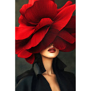 Dame mit Klatschmohn