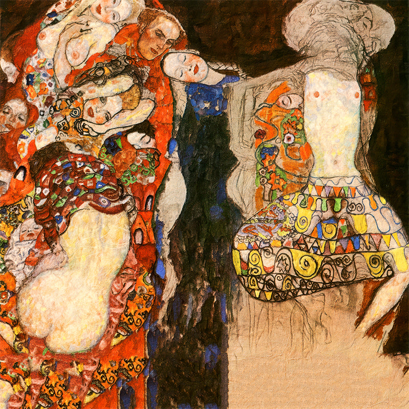 Schmücke die Braut mit Schleier und Kranz - Gustav Klimt