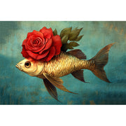 Fisch mit Rose