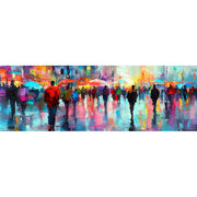Menschen im Regen