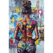 Graffiti-Frau