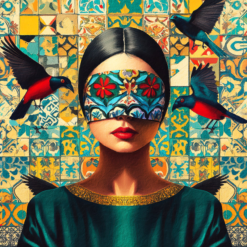 Frau im Mosaik III