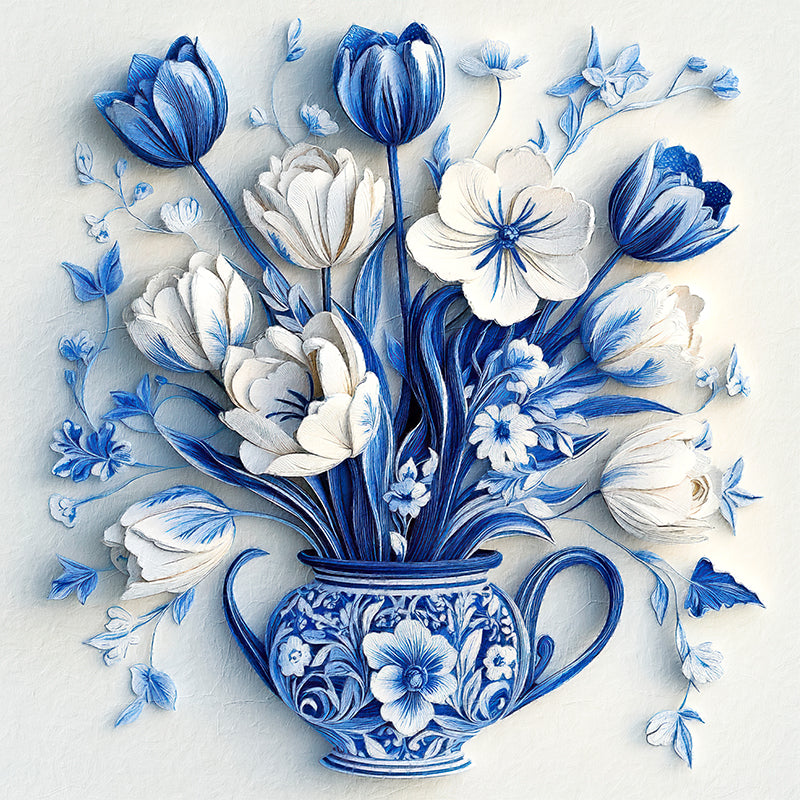 Die Delfter blaue Tulpen VI