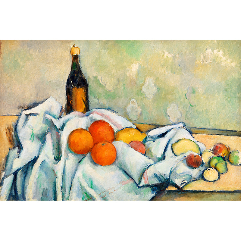Flasche und Früchte – Paul Cézanne