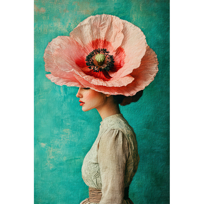 Frau mit einer großen Blume II