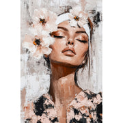 Schöne Frau mit Blumen VI