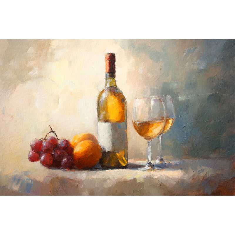 Gemälde Wein & Früchte I