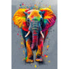 Elefant in Mischfarbe