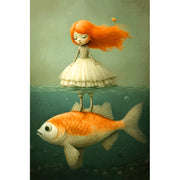 Mädchen mit Goldfisch III
