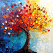 Gemälde bunter Baum III