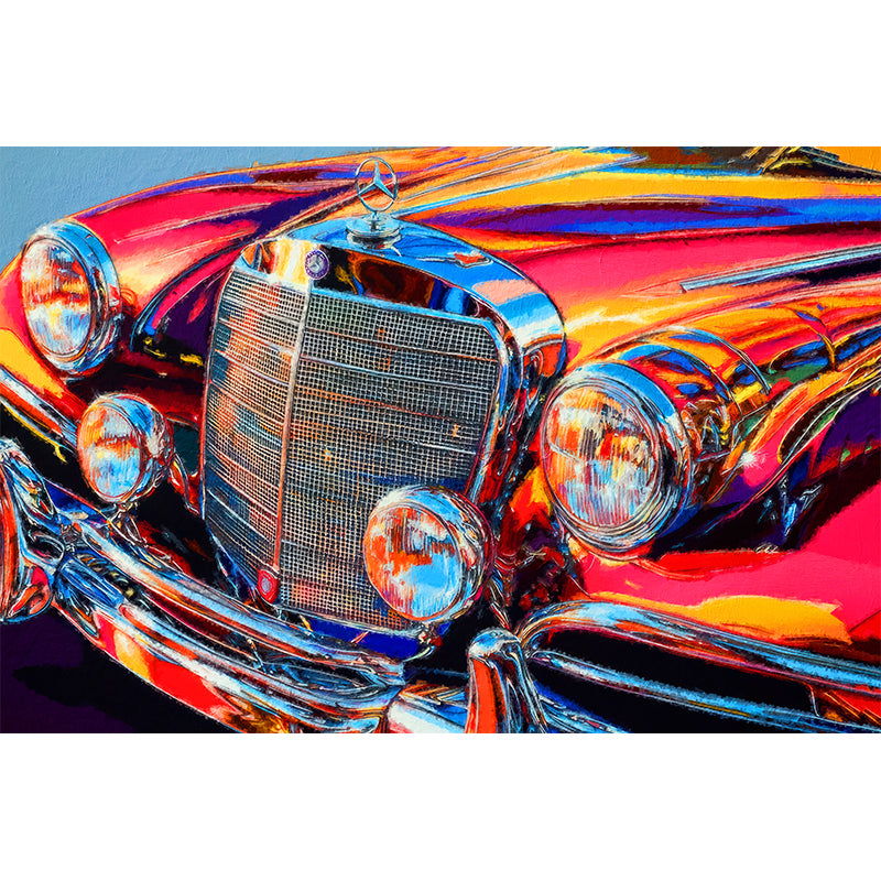 Farbenfroher Mercedes