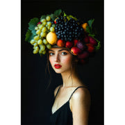 Gemälde einer Frau mit Obst