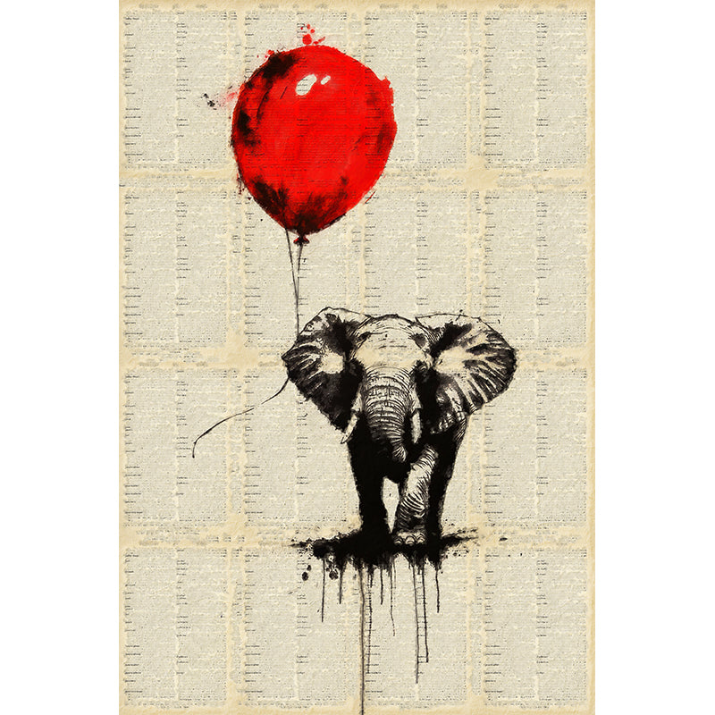 Elefant und Luftballon