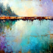Landschaft in Licht und Linie