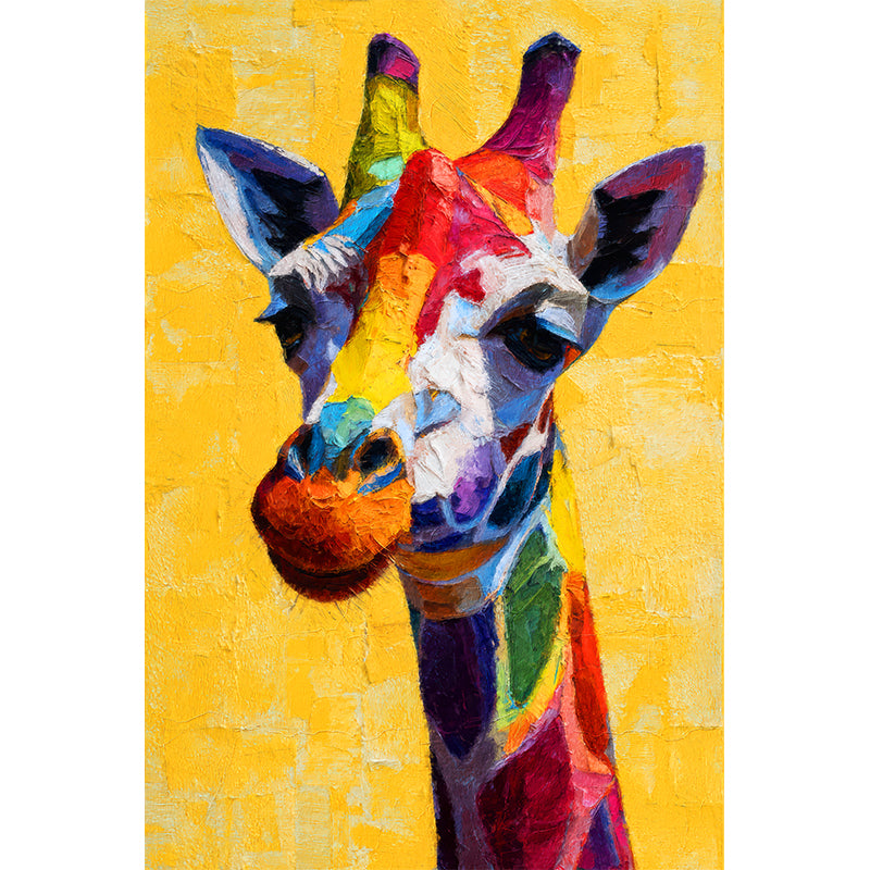 Giraffe in Farbe