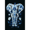 Elefant in Delfter Blau
