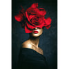 Die Frau und die Blume