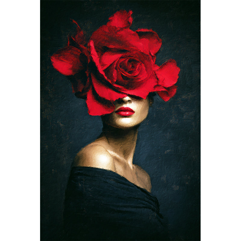 Die Frau und die Blume