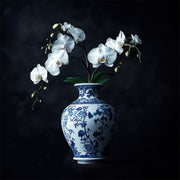 Orchidee in Delfter Blauw vaas