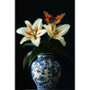 Porzellanvase mit Blumen II