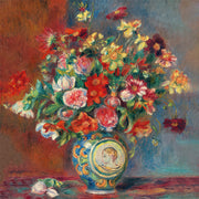 Mit Blumen - Pierre-Auguste Renoir