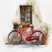Fahrrad mit Blumen Kunst II