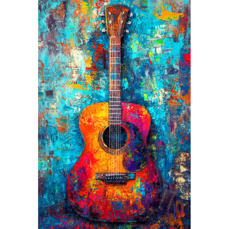 Buntes Gitarrengemälde