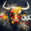 Stier in Pop-Art