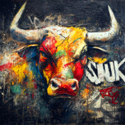 Stier in Pop-Art