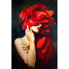 Frau mit Blumen in ihrem III