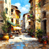 Warme italienische Gasse