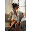 Frau auf dem Sofa