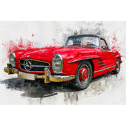 Roter Mercedes SL