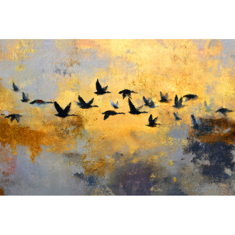 Vögel fliegend abstrakt