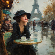 Stilvolle Frau in Paris