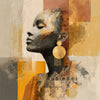 Afrikanische Frau in Gold