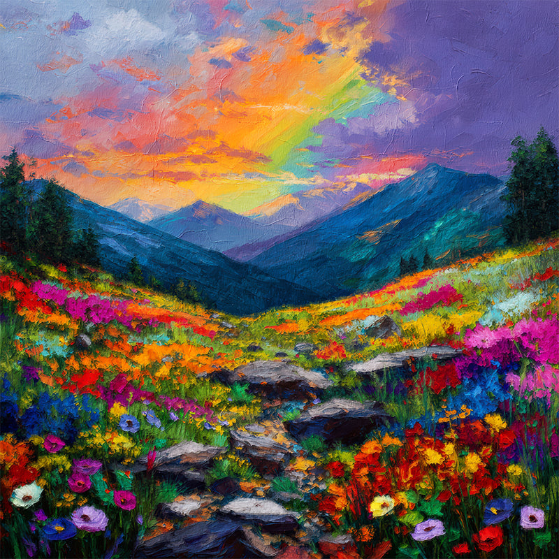 Bunte Landschaft