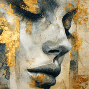 Elegante Frau Gold