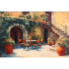 Sommerliche italienische Terrasse