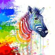Glückliches Zebra
