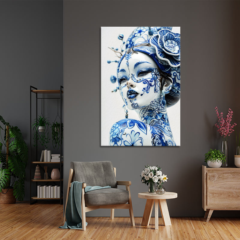 Dame in Delfter Blau II