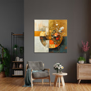 Abstrakt mit Blumen