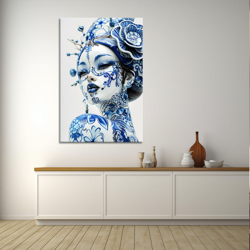 Dame in Delfter Blau II