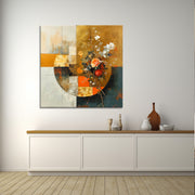 Abstrakt mit Blumen