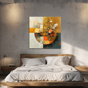 Abstrakt mit Blumen