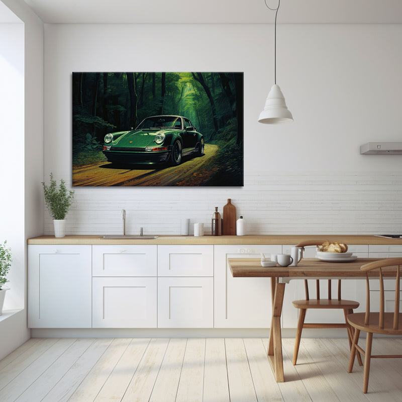 Grüner Porsche