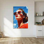 Frau mit Sonnenbrille